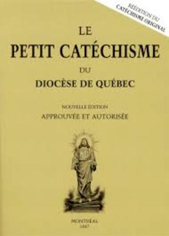 Publication of the Catéchisme du diocèse de Québec