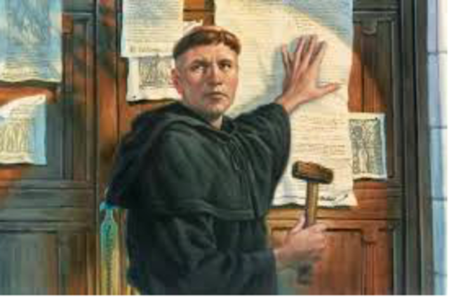Martin Luther post 95 theses