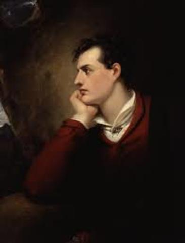 Lord Byron died at Missolonghi, Greece