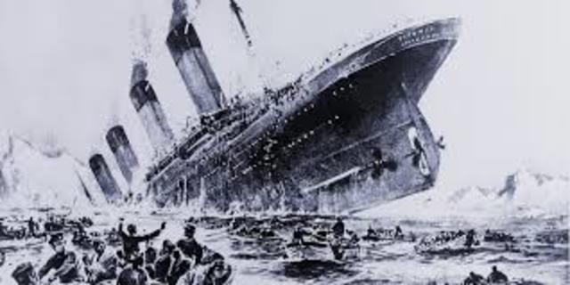 The sinking of the Titanic