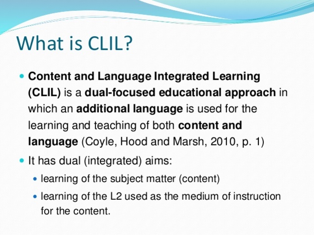 Content and Language Integrated Learning