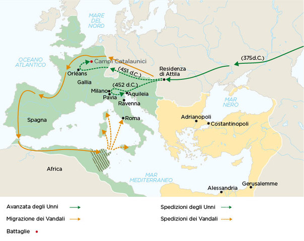 Migrazione degli Unni verso Ovest