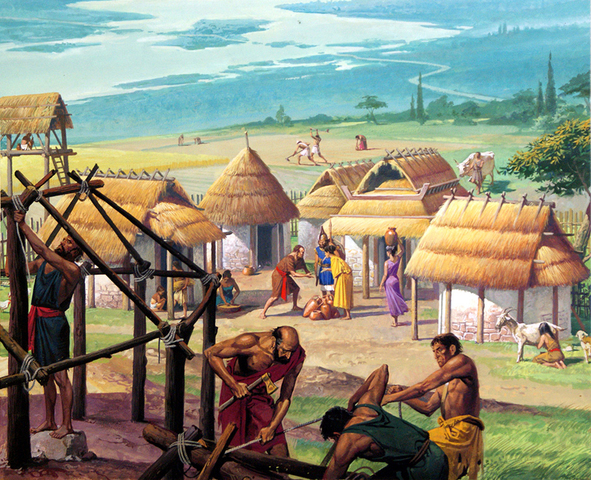 Eerste nederzettingen worden gesticht