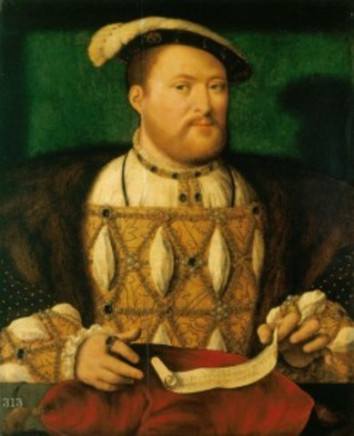 Withe the Supremacy Act, Henry VIII Proclaims himself head of church of England