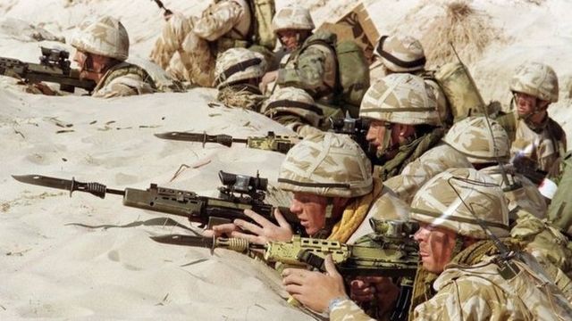 Britain helps win the first Gulf War
