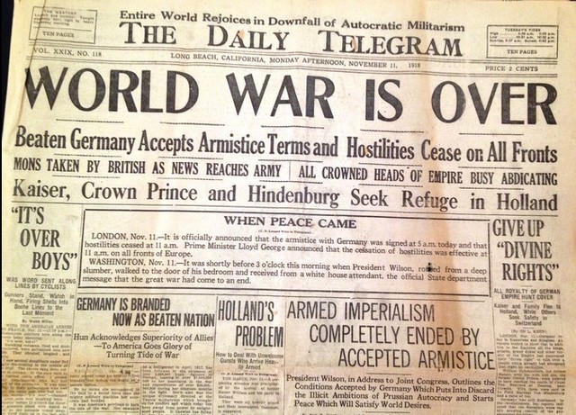 World War 1 is over