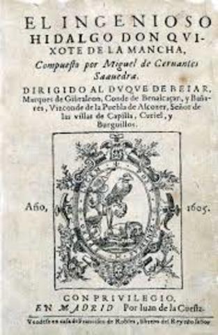Miguel Cervantes published Don Quixote