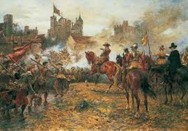 The English Civil war began