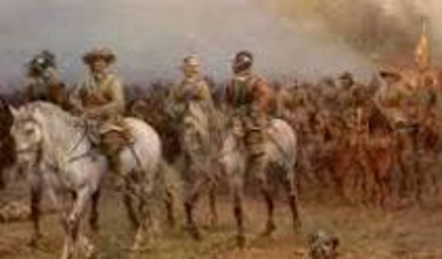 The English Civil War began on 1642