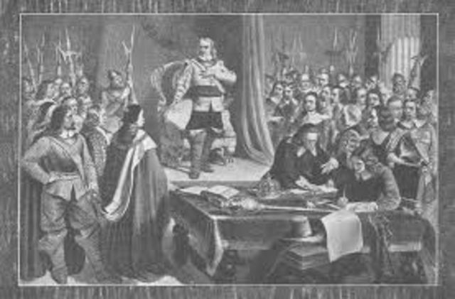 Puritan Commonwealth ends; monarchy is restored with charles II