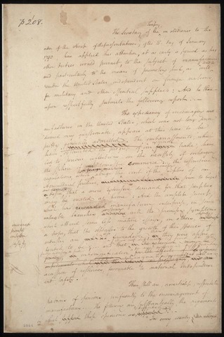 Hamilton's report on Manufactures rejected by Congress.