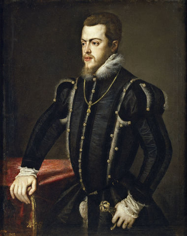Phillp ii became leader of Spain