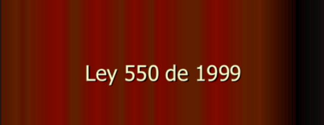 Ley 550 de 1999.