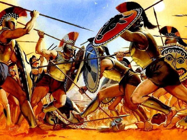 Greece fought against Persia in the Persian war