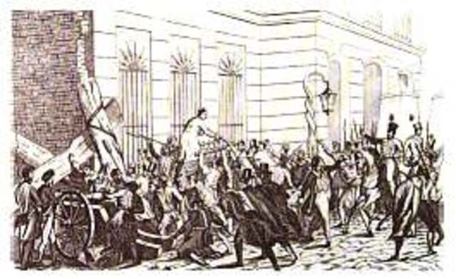 Revuelta de los agraviados o “malcontents”.