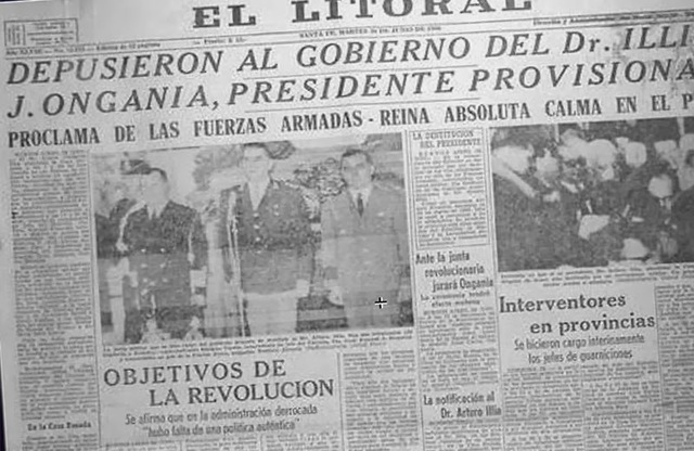 Los militares derrocan a Illia