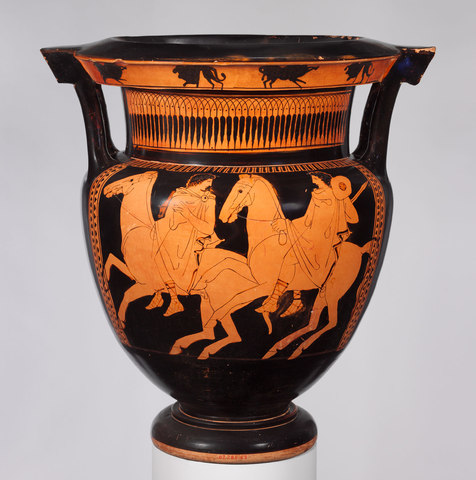 High point of Greek black-figure style of ceramic pottery