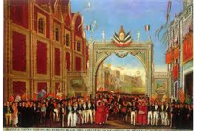 Firma de acta de independencia del Imperio mexicano