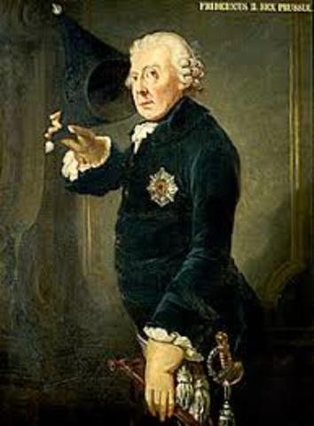 Frederick II (the great) became the leader of Prussia