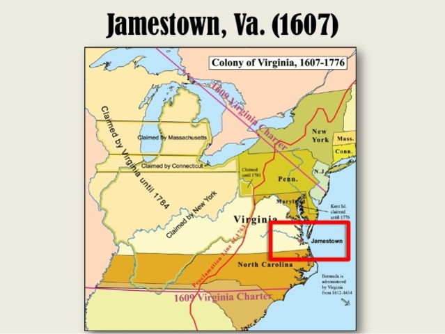 First Permanent English settlement in North America is established at Jamestown, Virginia.