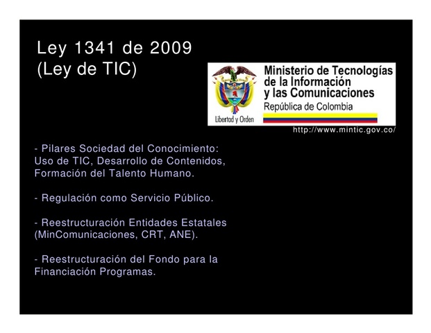 POLITICAS TIC EN COLOMBIA
