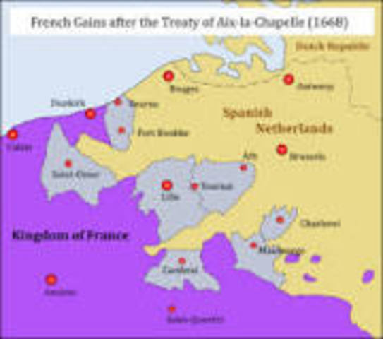 The Treaty of Aix-La Chapelle was signed