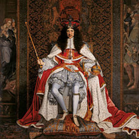 Charles II became the King of England (thus beginning the Restoration)