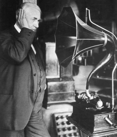 Thomas Edison invents the phonograph