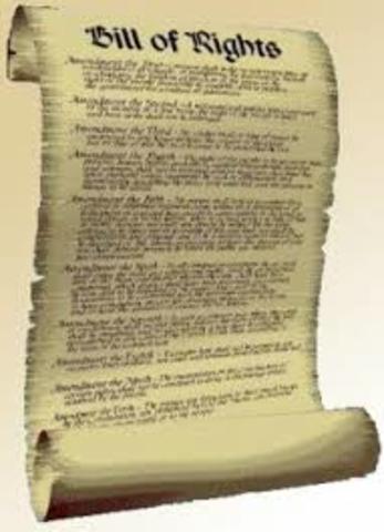 the English bill of rights issued in England