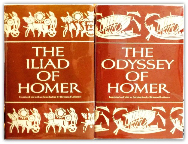Homer begins writing lliad and the odyssey