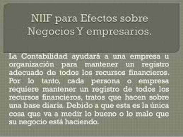 LO BUENO Y LO MALO QUE TIENEN LAS NIIF