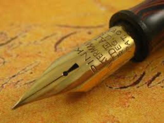 Invention of the fountain pen