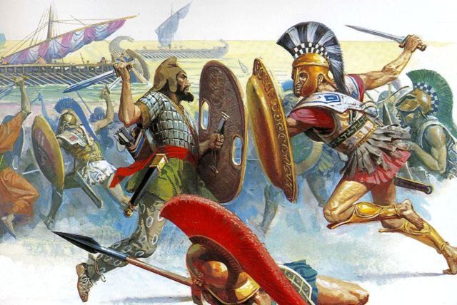 The battle of Marathon