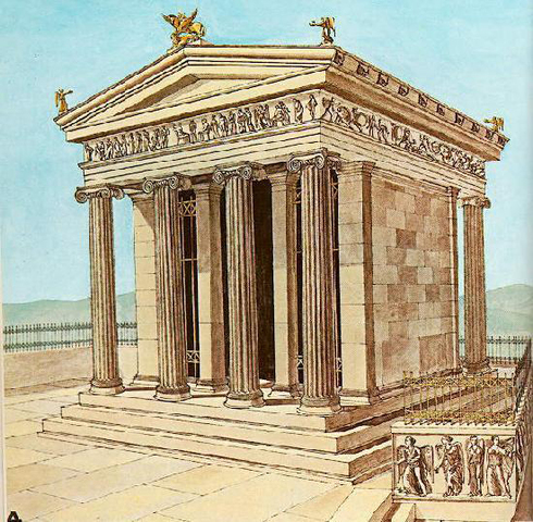 The temple to Athena