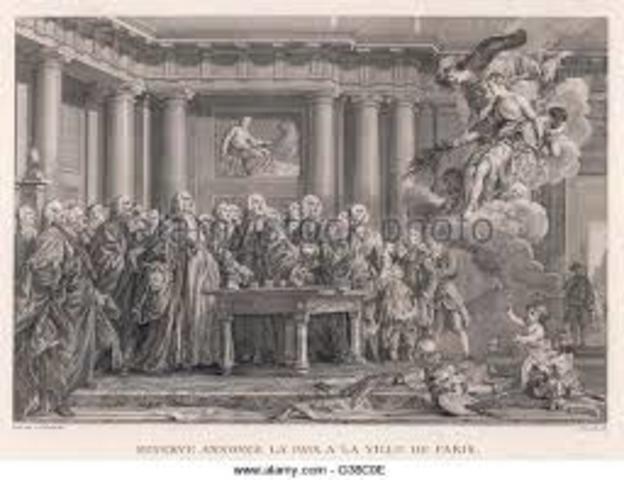 The treaty of Aix- la Chapella was signed