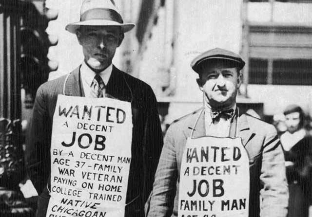 The start to The Great Depression