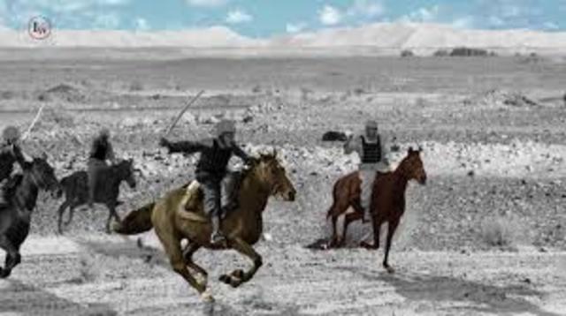 The frist raid into the Christians