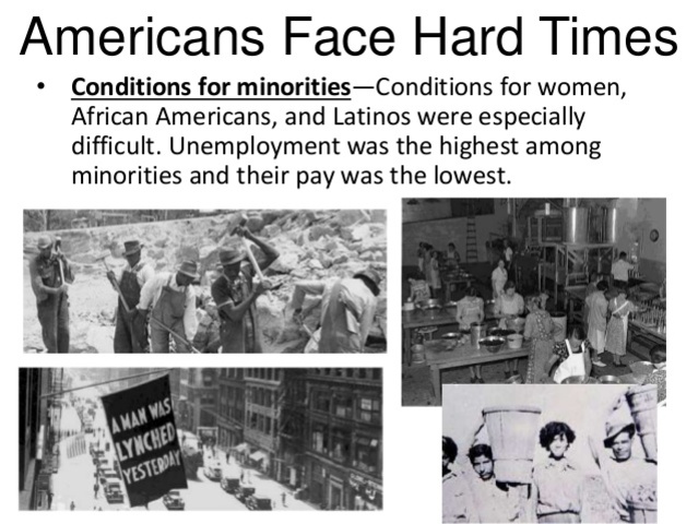 Minorities in the Great Depression