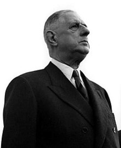 Charles de Gaulle denominado Presidente de la República Francesa