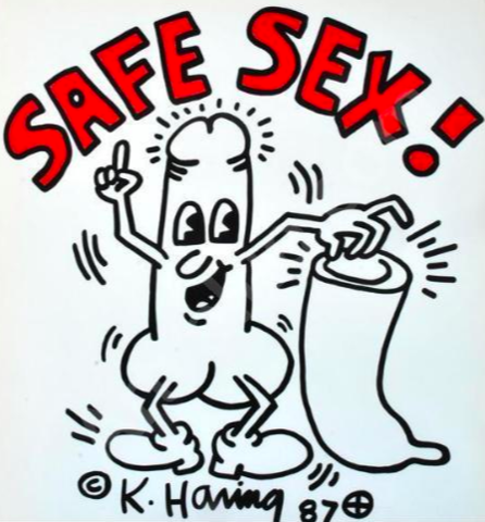 Safe Sex Poster, Keith Haring