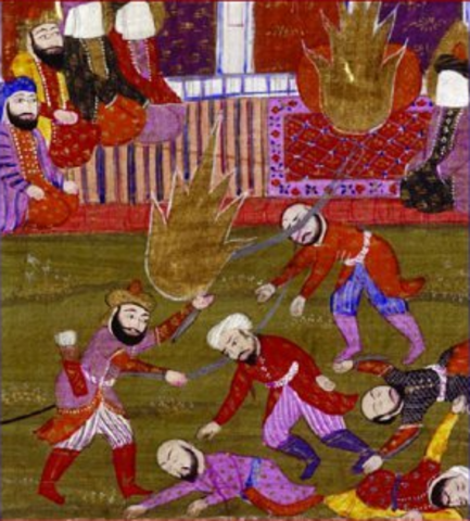 Muhammad overcame the Banu Quraizha.