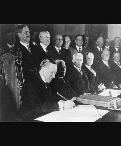 The Kellogg Briand Pact was Signed