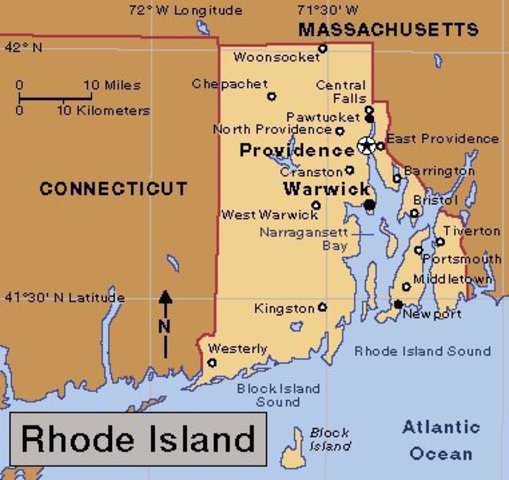 When Connecticut And Rhode Island was founded