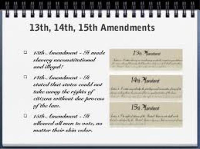 Reconstruction amendments 1865