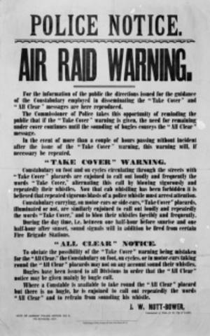 Germans First Air Raid