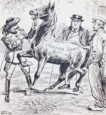 Italy declares war on Germany