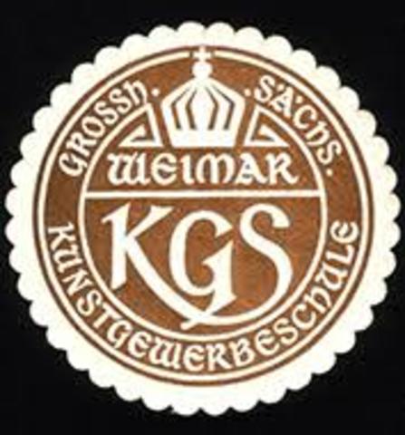 Gründung Kunstgewerbeschule Weimar