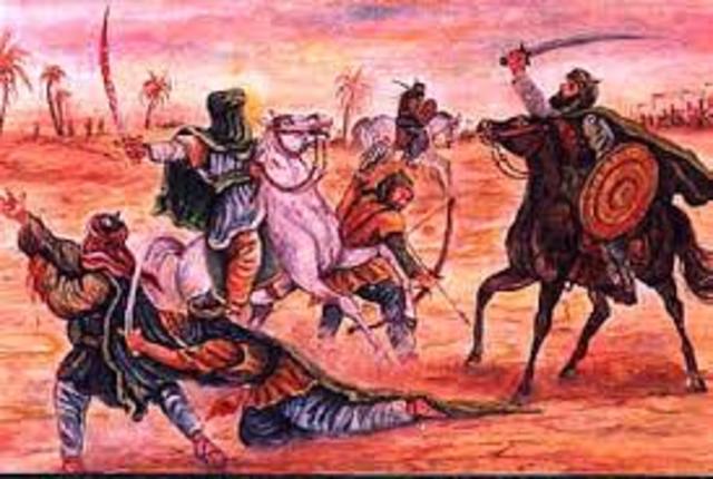 Muslims battles with the Meccans three times