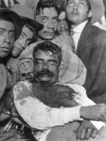 Emiliamo Zapata es asensinado