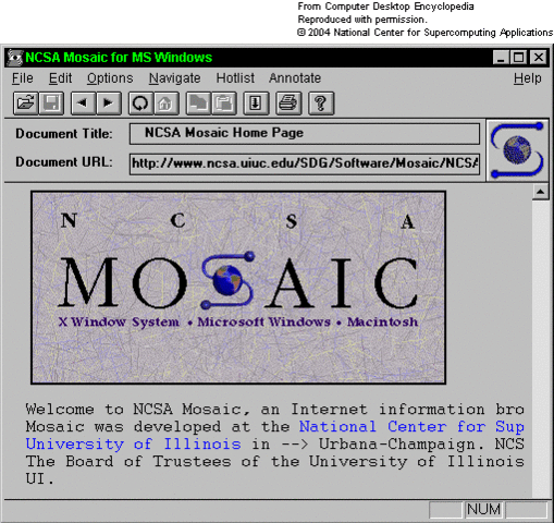 Mosaic se abre a la web